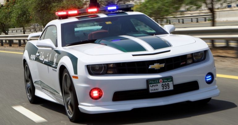دبي تسيطر على قائمة أسرع سيارات الشرطة